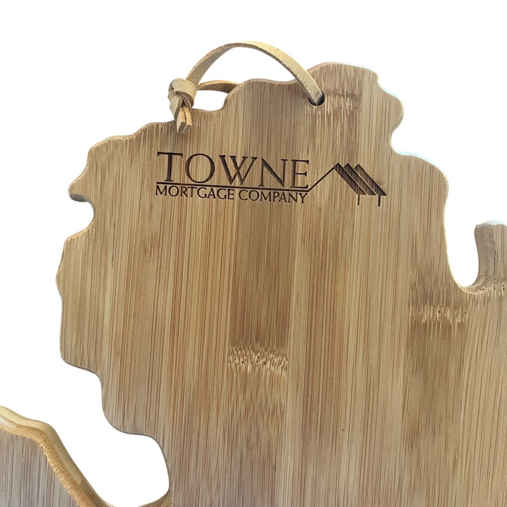 Totally Bamboo Michigan Shaped Serving Tray Cutting‎ Board State Map - Picture 5 of 6